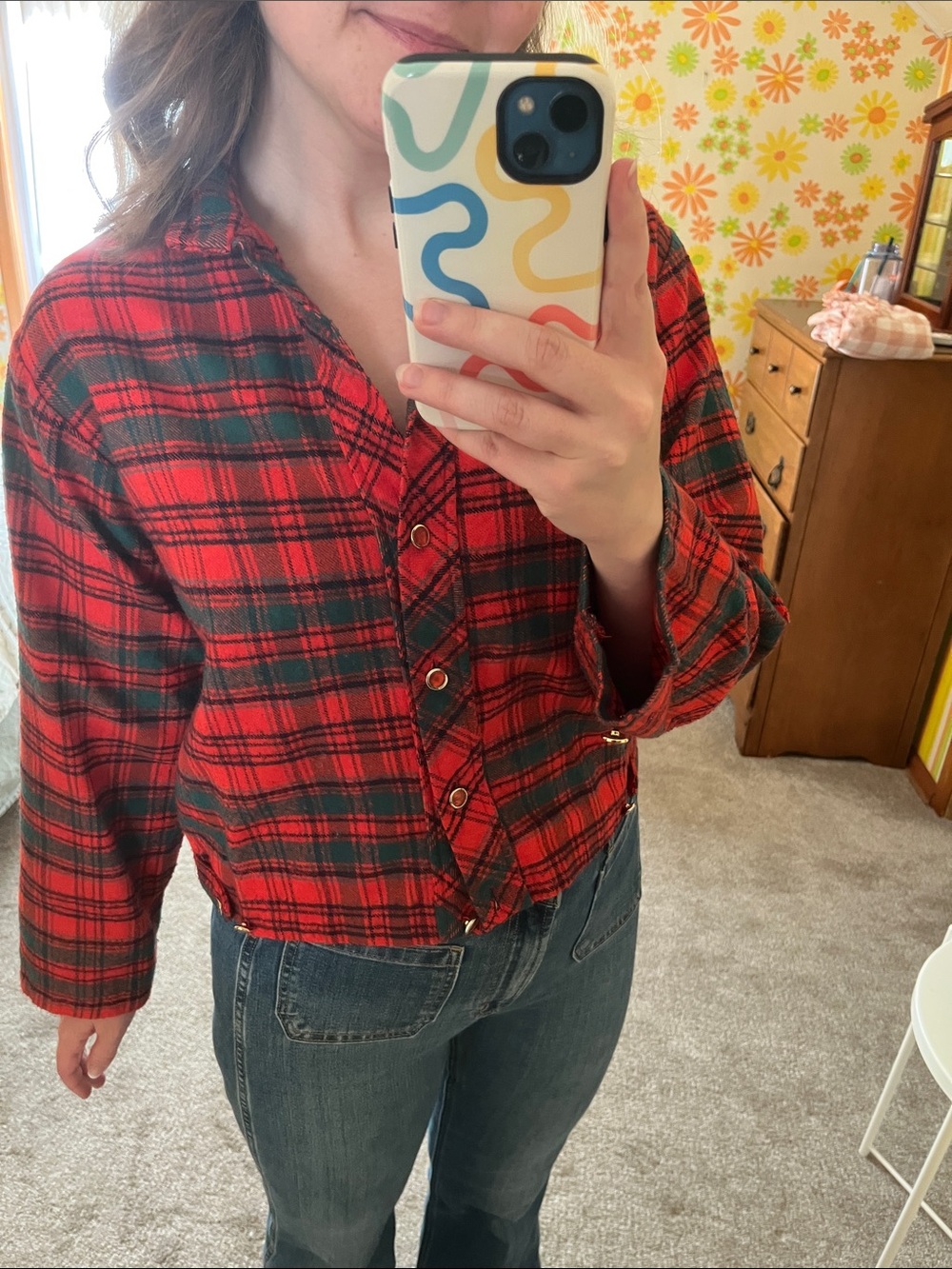 Vintage Wrangler Flannel Chore Jacket/Shacket